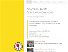 Tablet Screenshot of karate-gmunden.com